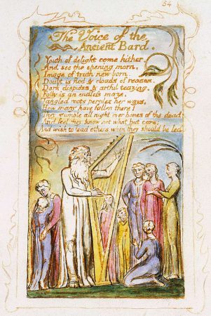 William Blake (1794): Illustration to the Poem The Song of the Ancient Bard