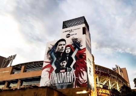 Figure 1: Promotional poster for ABC's Inhumans at SDCC 2017