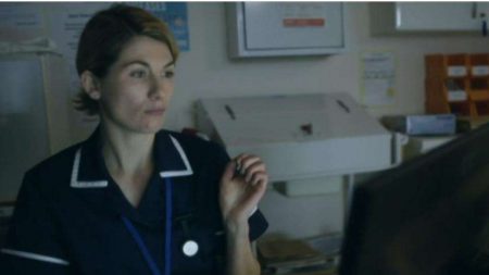 Jodie Whittaker as Sister Cath Hardacre in Trust Me (BBC 2017)