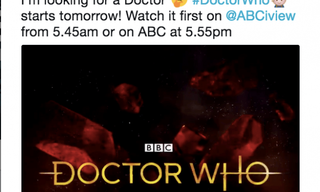 WATCHING THE NEW DOCTOR DOWN UNDER – WORTH GETTING UP FOR by Liz Giuffre