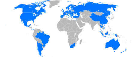 Fig. 1. Map of international versions of Dancing with the Stars (February 2017). Source: Connormah, own work, CC BY-SA 3.0, https://commons.wikimedia.org/w/index.php?curid=10697885